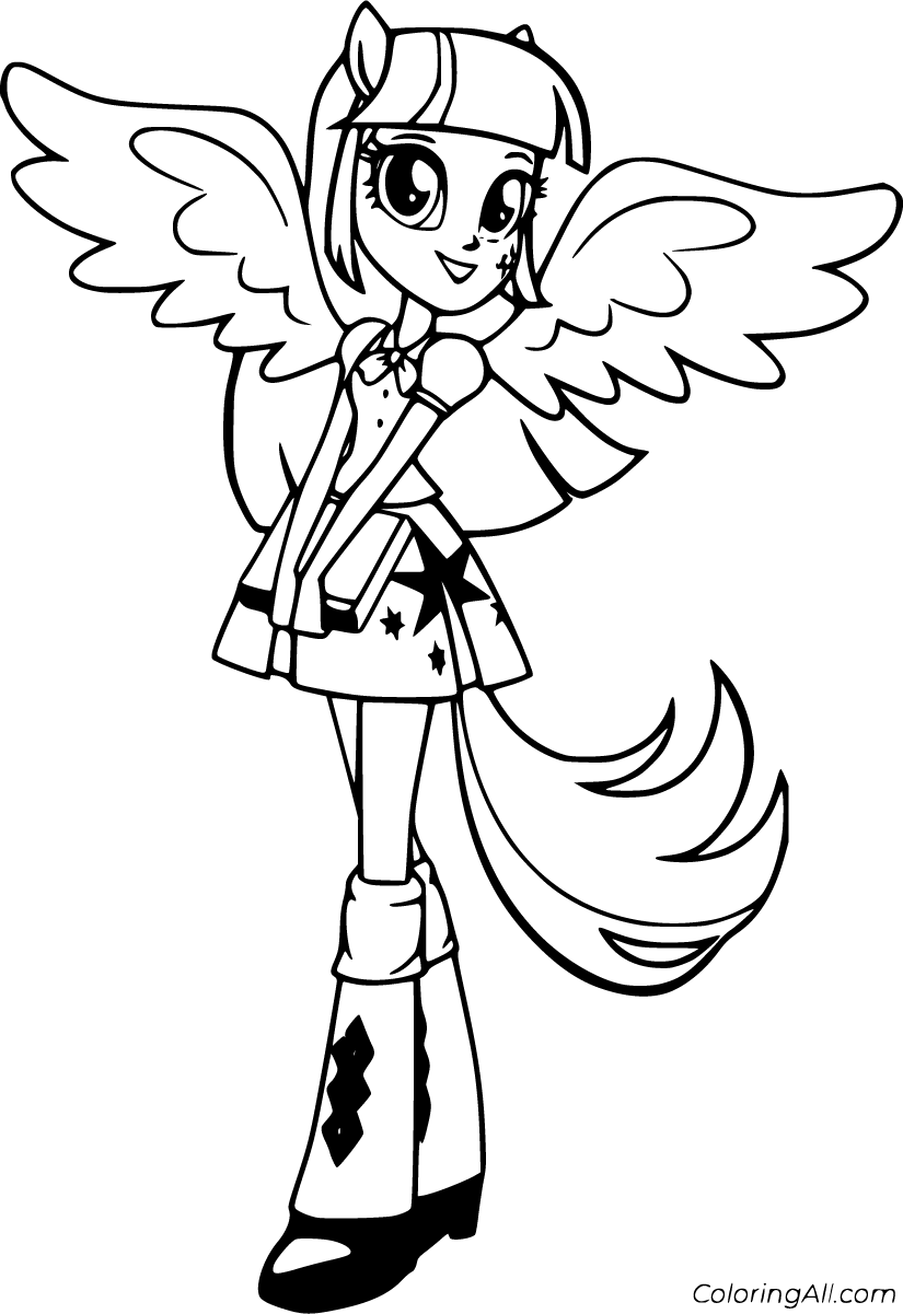 Equestria girls coloring pages