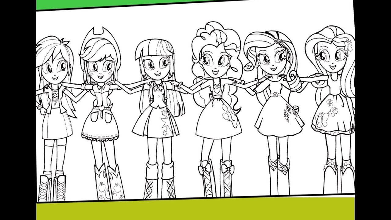 Y little pony equestria girls coloring for kids lp coloring pages