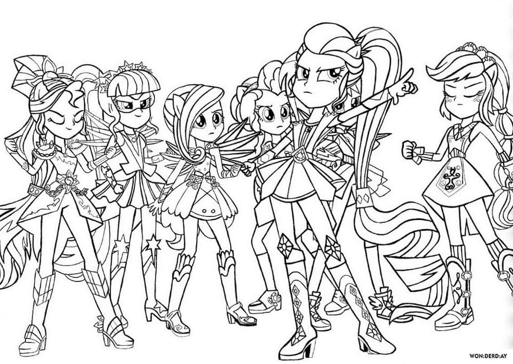 Coloring pages equestria girls coloring pages for printing