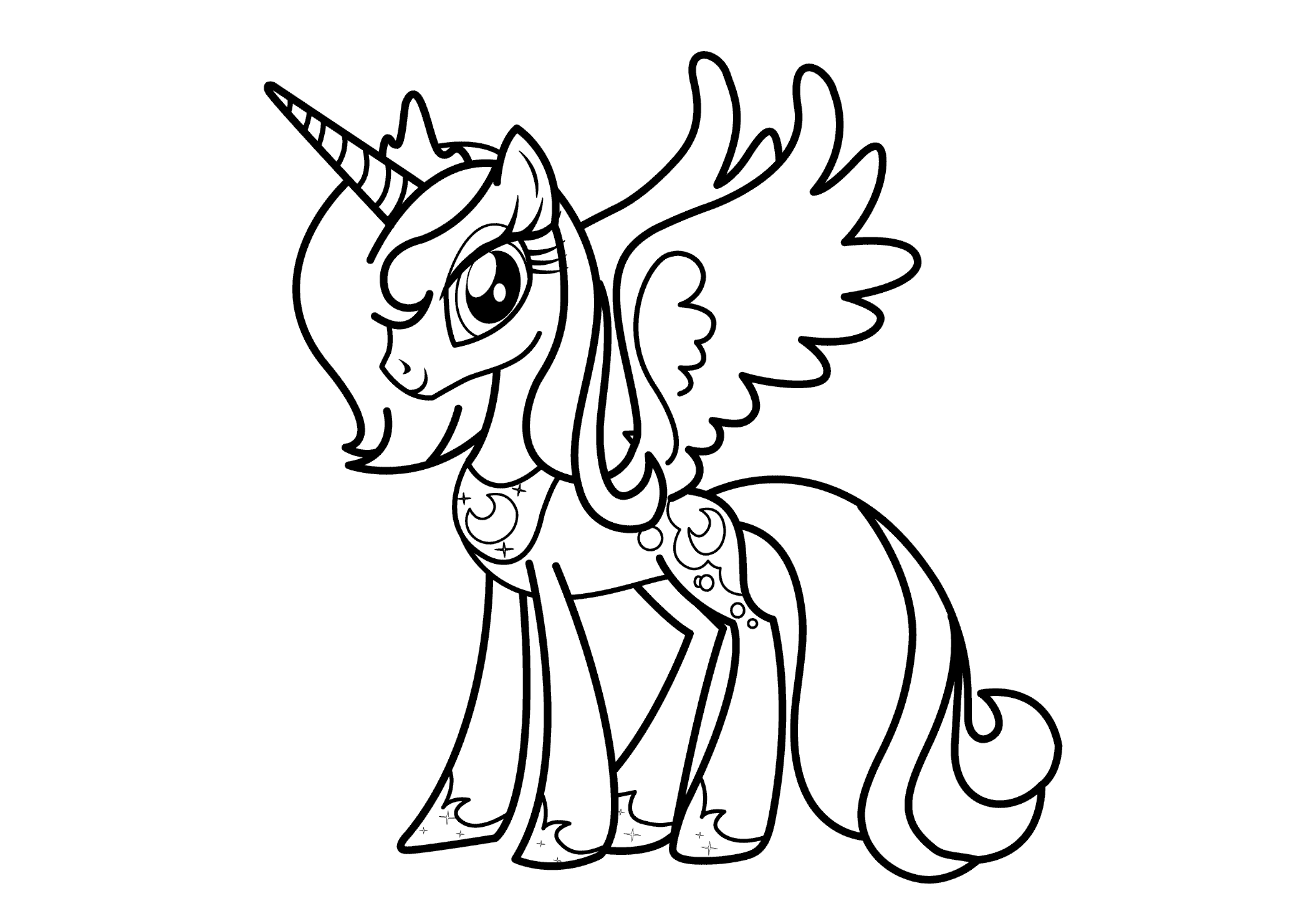 Princess luna coloring pages