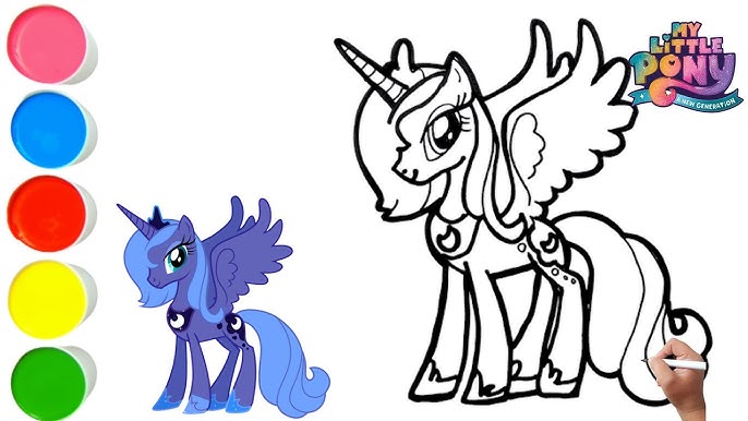 How to draw princess luna from my little pony