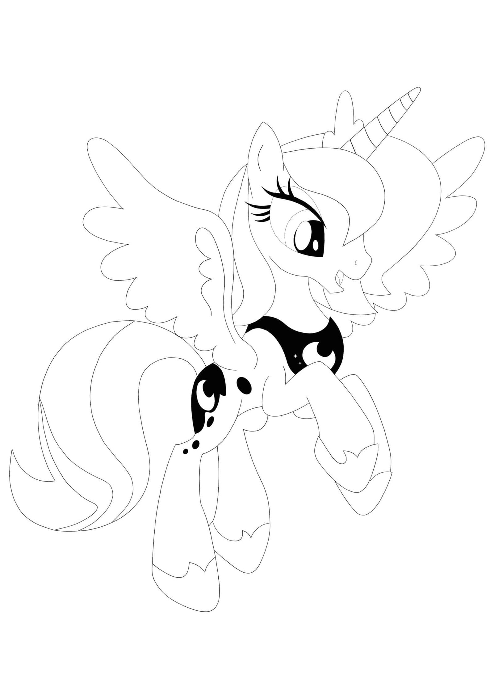 Princess luna coloring pages