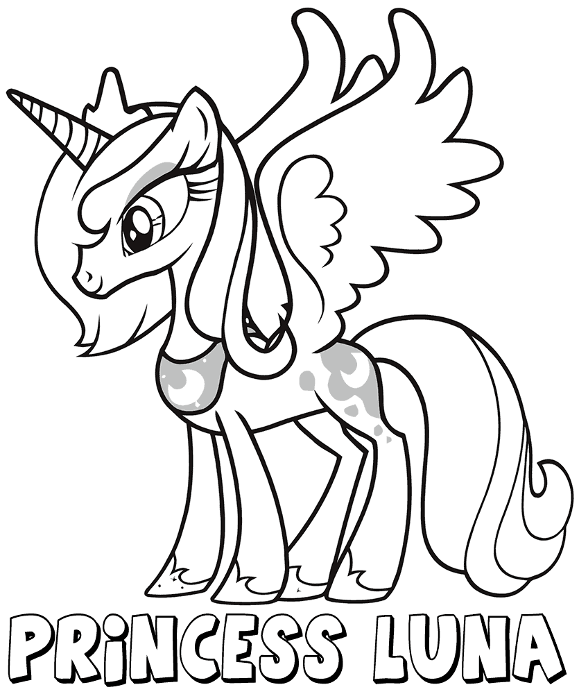 Princess luna coloring pages