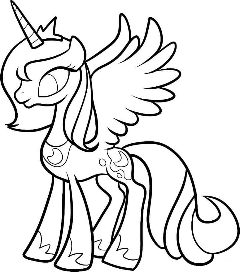 Princess luna coloring page