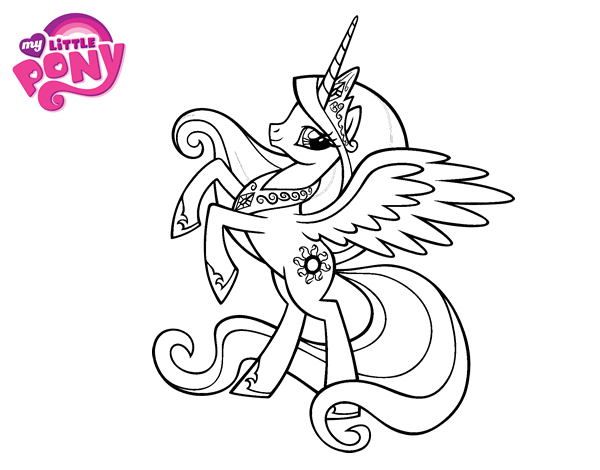 Princess celesta coloring page