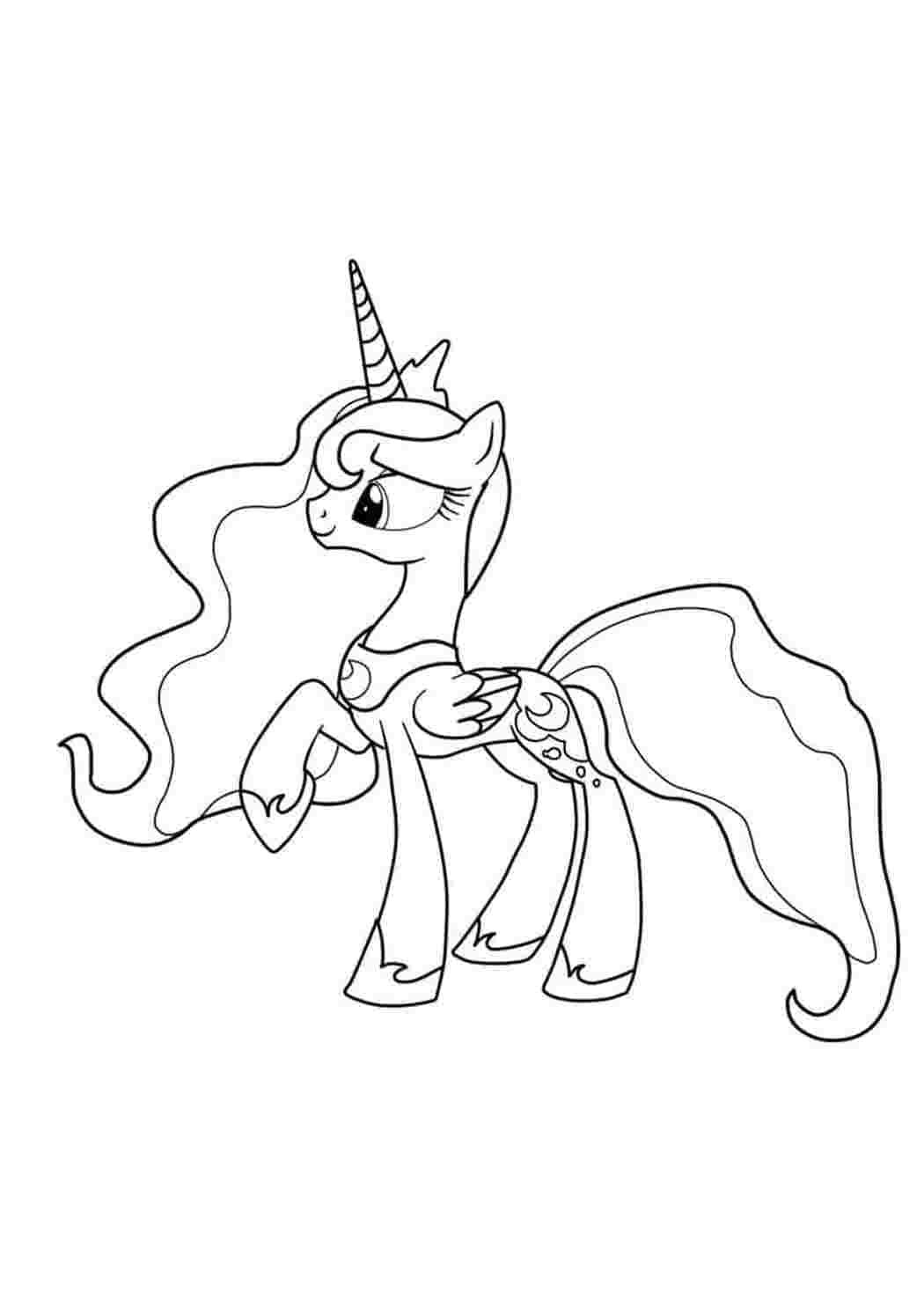 Alicorn coloring pages printable for free download