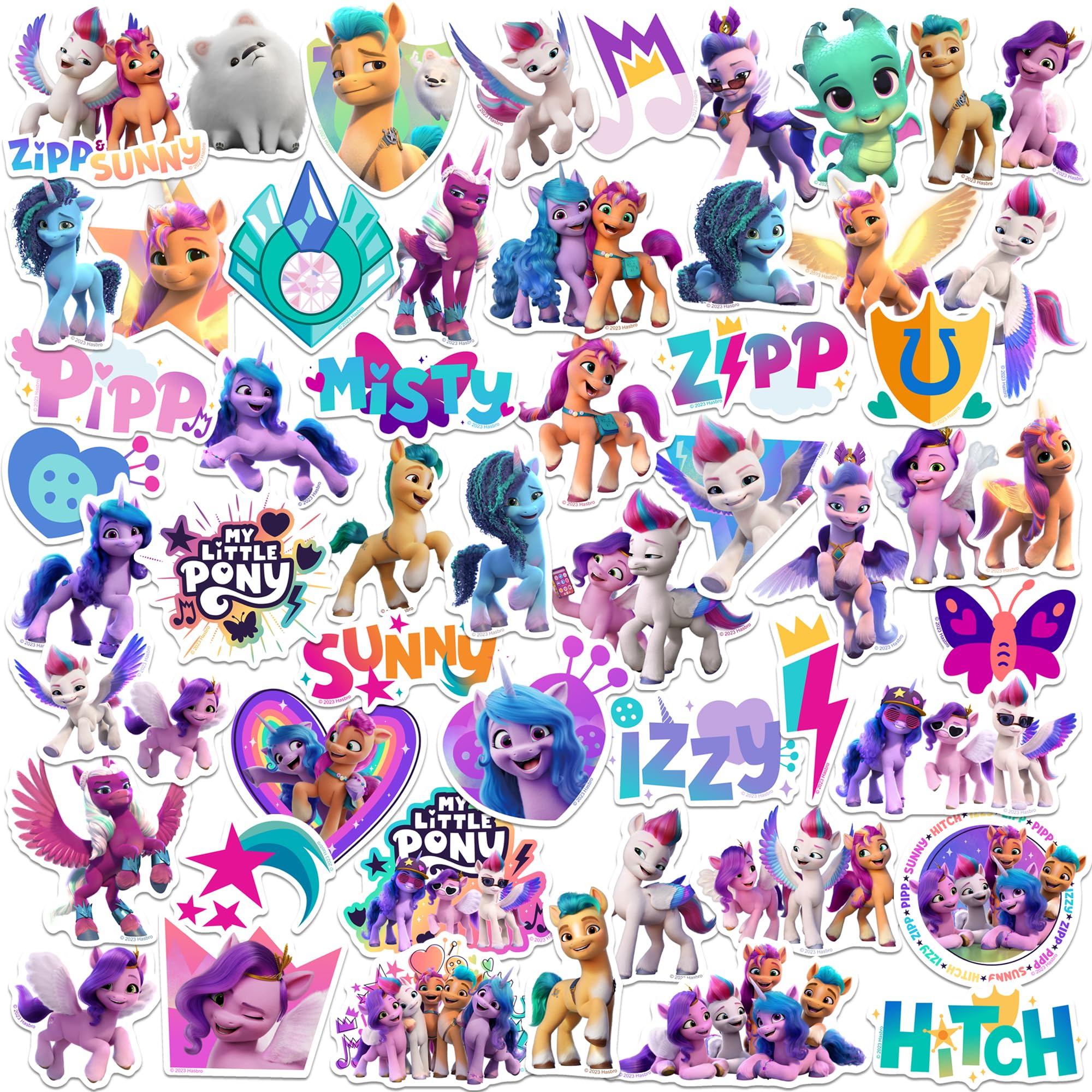 My little pony make your mark ct vinyl large deluxe stickers variety pack