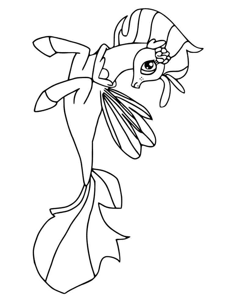 My little pony mermaid coloring pages