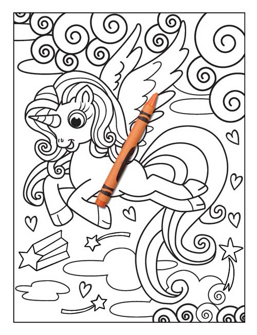 Unicorn mermaid coloring book for kids ages