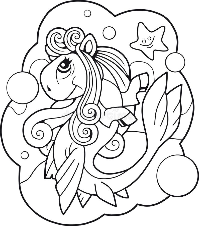 Pony mermaid stock illustrations â pony mermaid stock illustrations vectors clipart