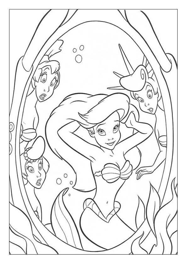 The little mermaid coloring pages printable coloring sheets