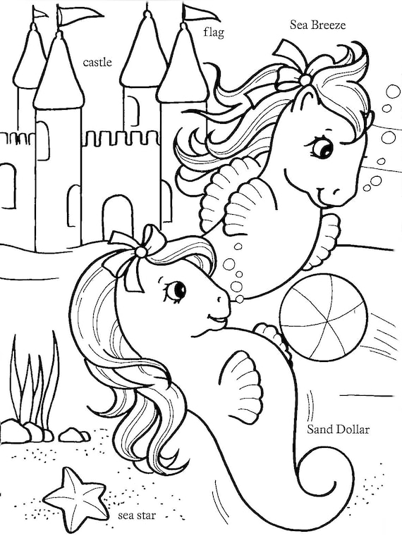 Pdf file my little pony sea ponies my first coloring book s pdf scan