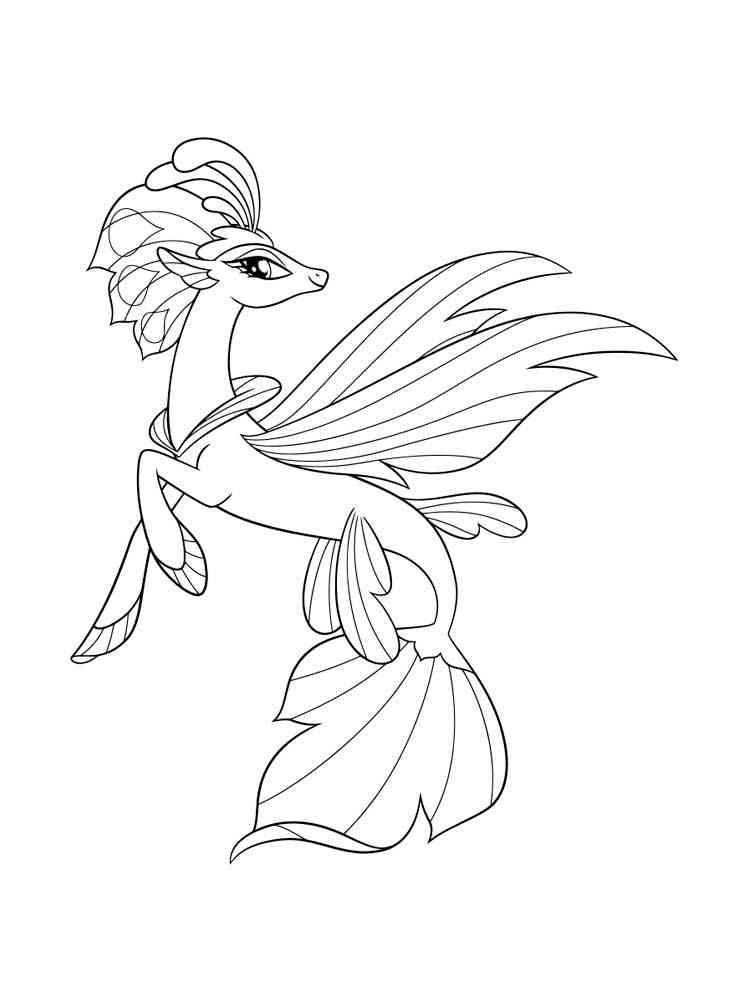 My little pony mermaid coloring pages