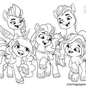 My little pony a new generation coloring pages printable for free download