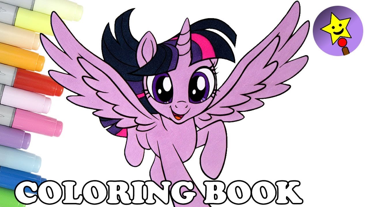 Twilight sparkle coloring book lp y little pony the ovie coloring page