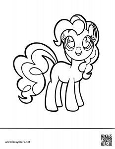 Pinkie pie coloring page