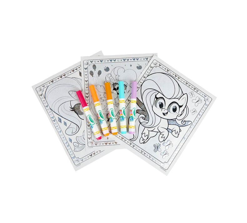 Color wonder mess free my little pony glitter set