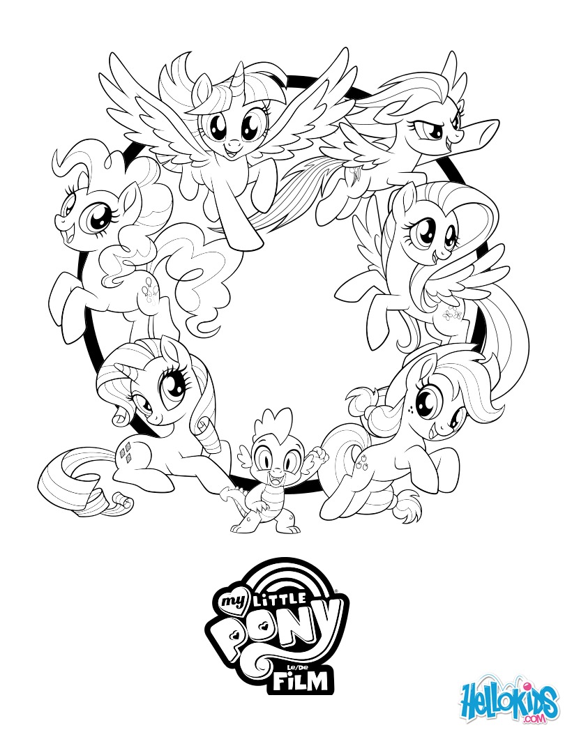 My little pony the movie coloring pages