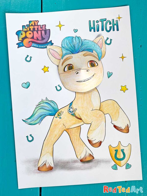 Make a d my little pony art project with hitch