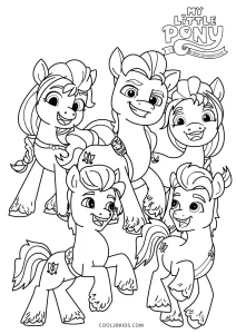 Free printable my little pony a new generation coloring pages for kids