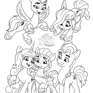 My little pony a new generation coloring pages printable for free download