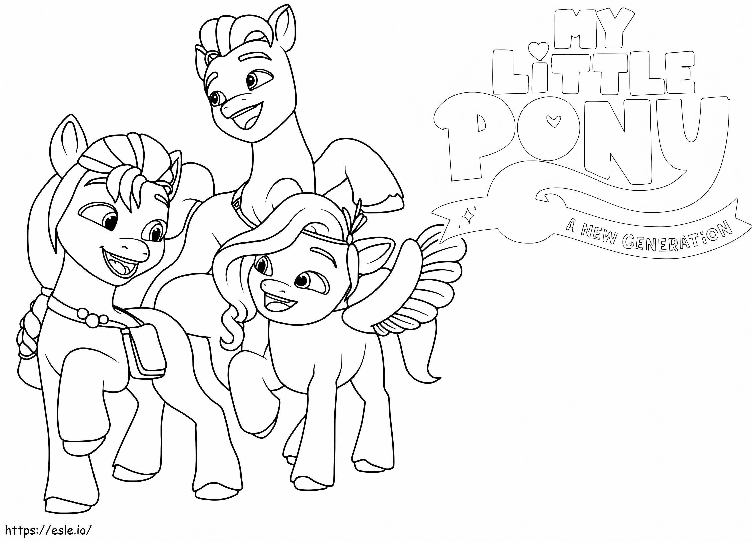 My little pony a new generatn to print coloring page