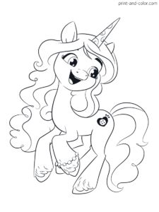 My little pony new generation coloring pages print and color unicorn pictures horse coloring pages my little pony coloring