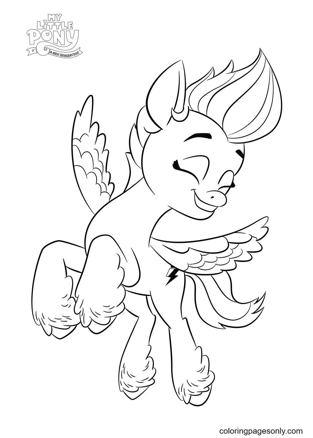 My little pony a new generation coloring pages printable for free download