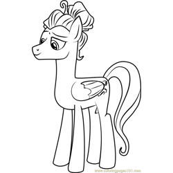 Nightmare moon coloring page for kids