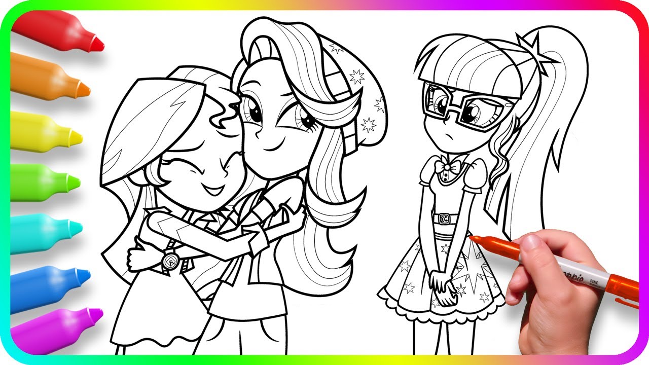 Coloring pages equestria girls