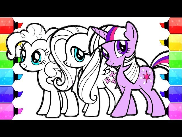 Y little pony coloring book pages how to draw and color y little pony ovie twilight fluttershy