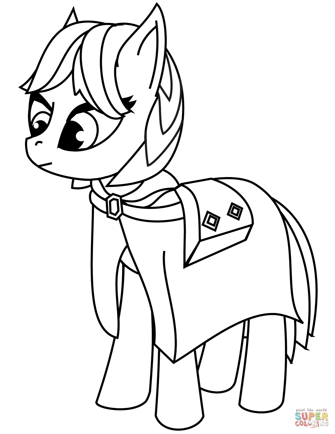 My little pony coloring page free printable coloring pages