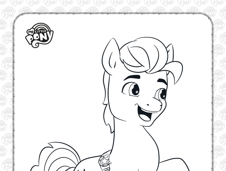 Mlp hitch trailblazer pdf coloring pages by coloringoo on