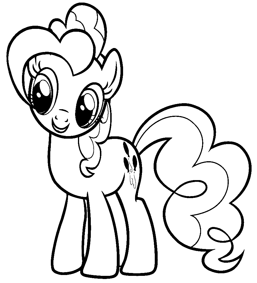 Pinkie pie coloring pages printable for free download