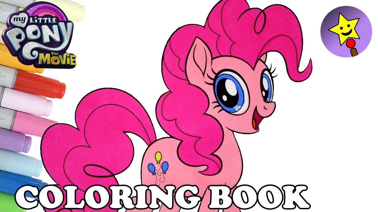 Pinkie pie coloring book lp y little pony the ovie coloring page