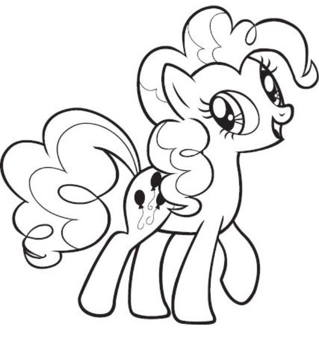 Pinkie pie coloring page dibujos para colorear dibujos ponis dibujo