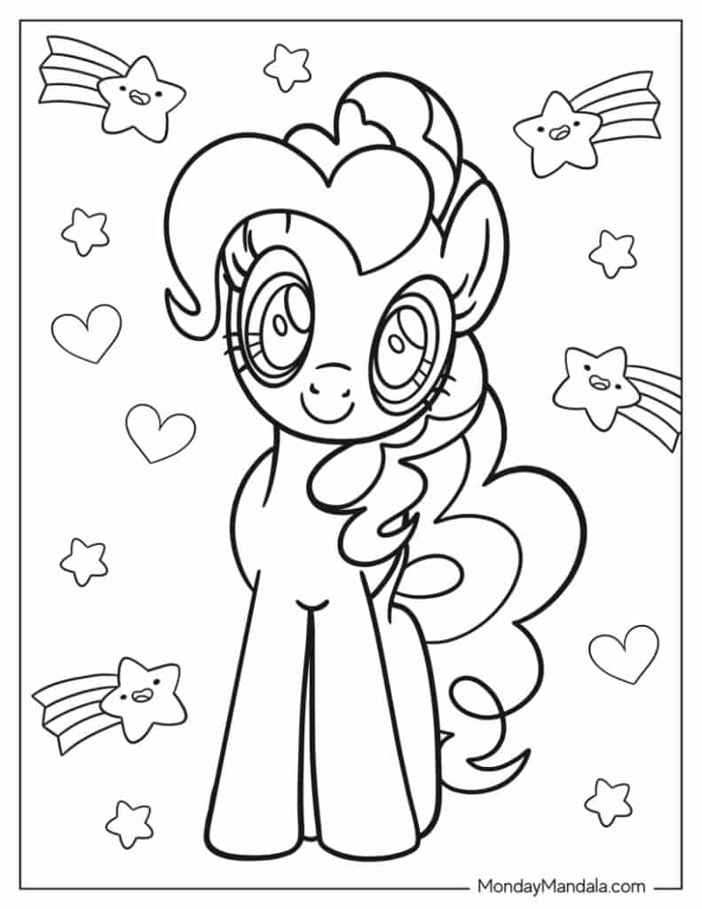 My little pony coloring pages free pdf printables