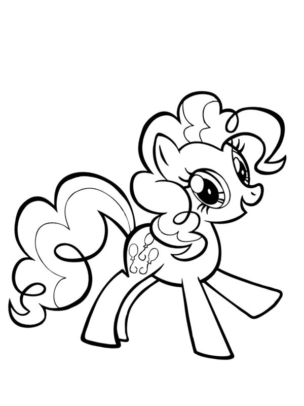 Pinkie pie coloring page