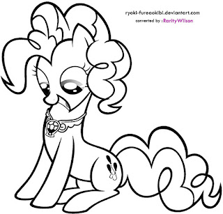 My little pony pinkie pie coloring pages team colors