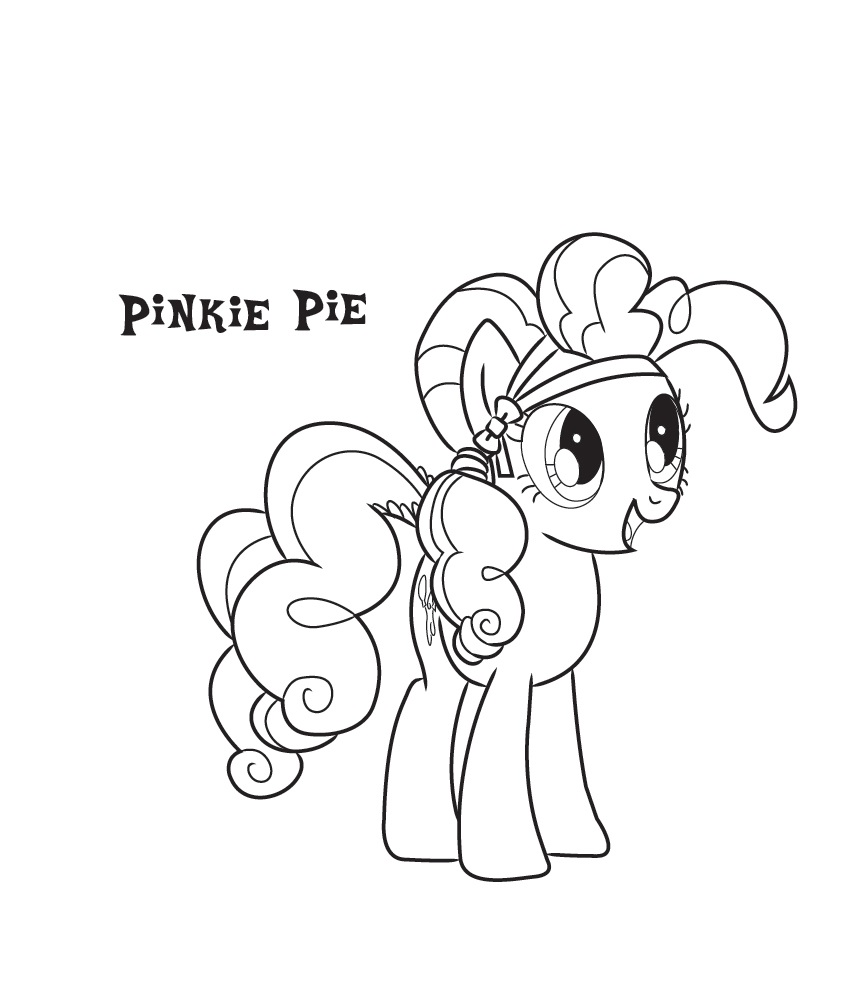 Pinkie pie coloring pages