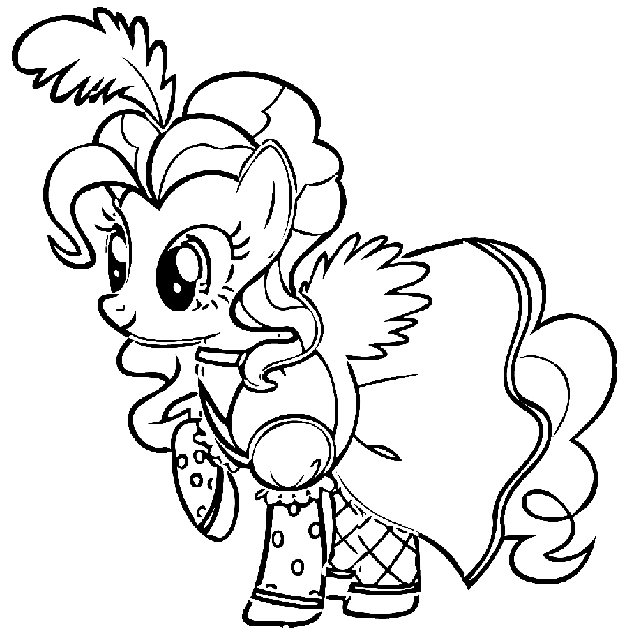 Pinkie pie coloring pages printable for free download