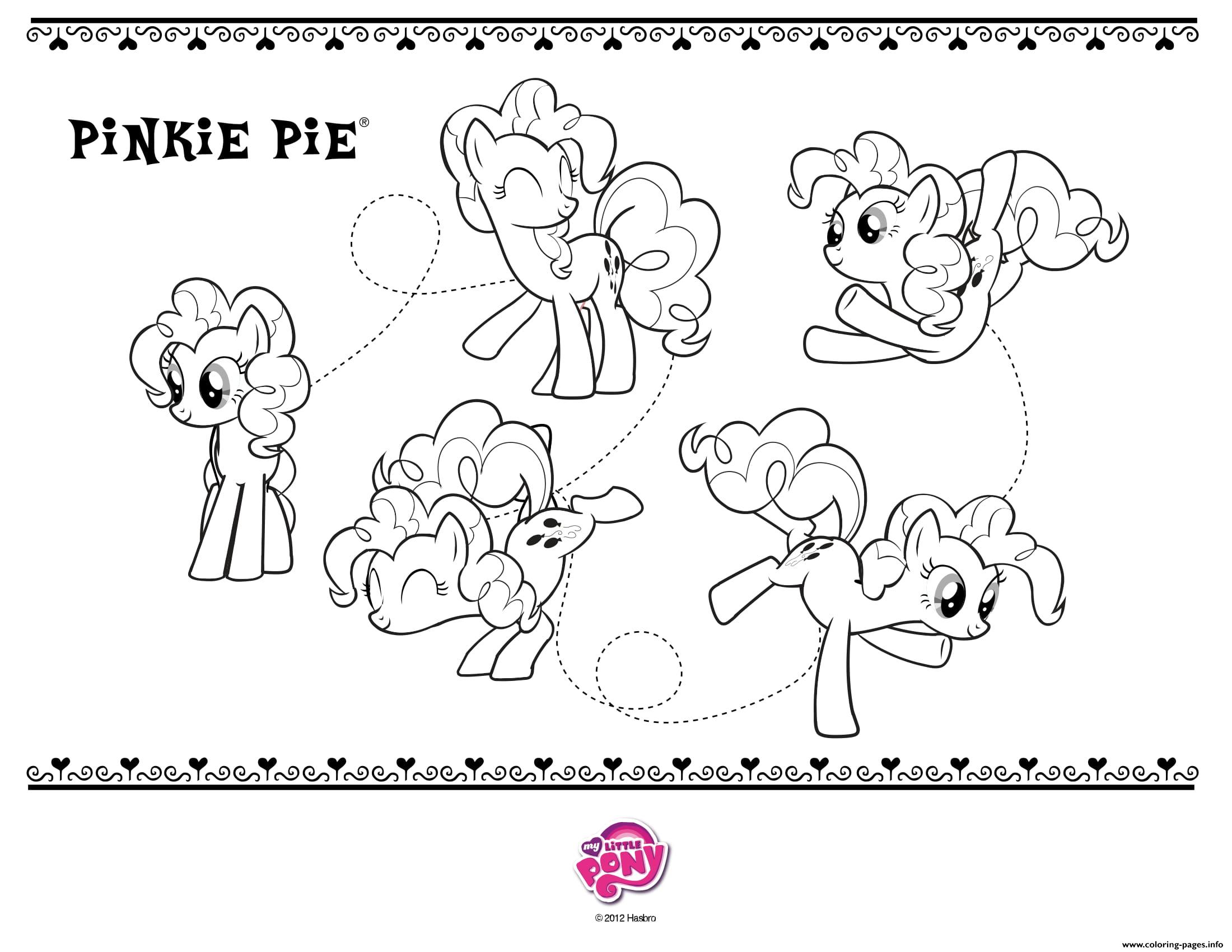 Pinkie pie my little pony coloring page printable