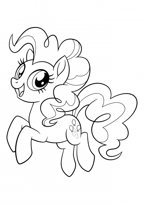 Pinkie pie coloring pages my little pony movie coloring pages