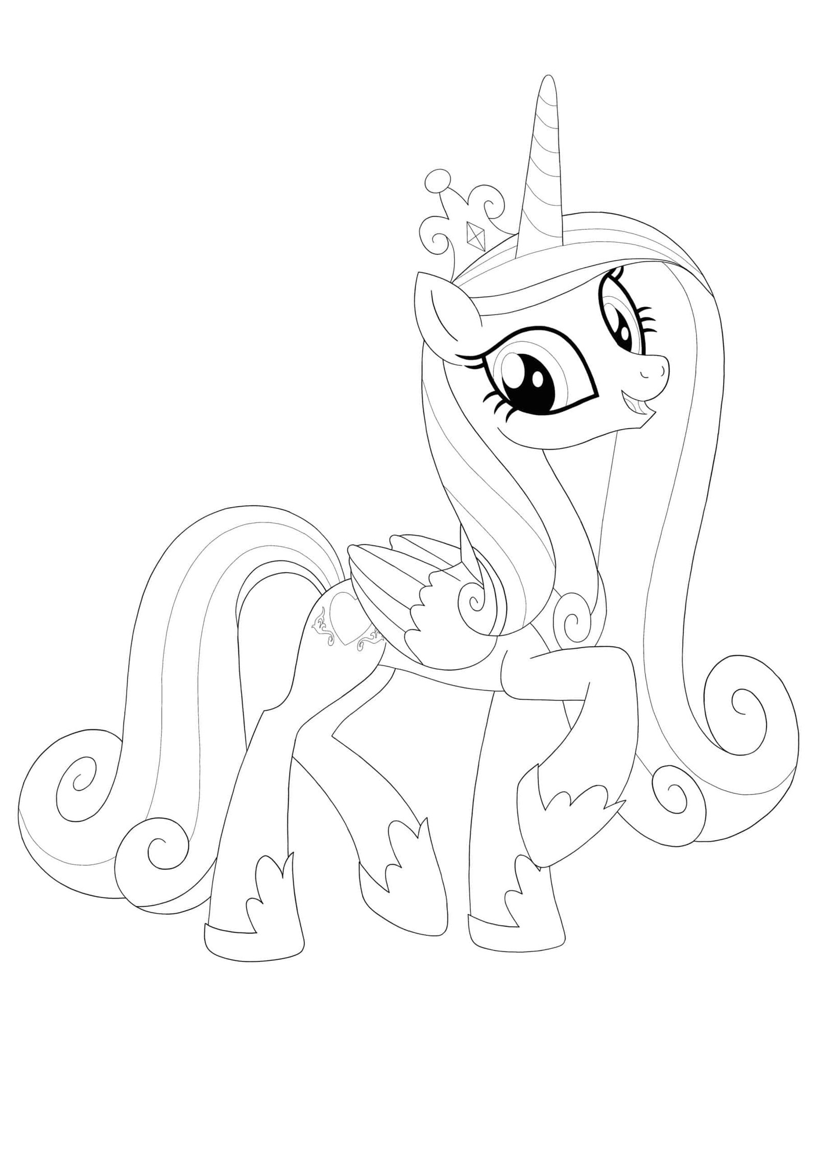 Princess cadence coloring pages