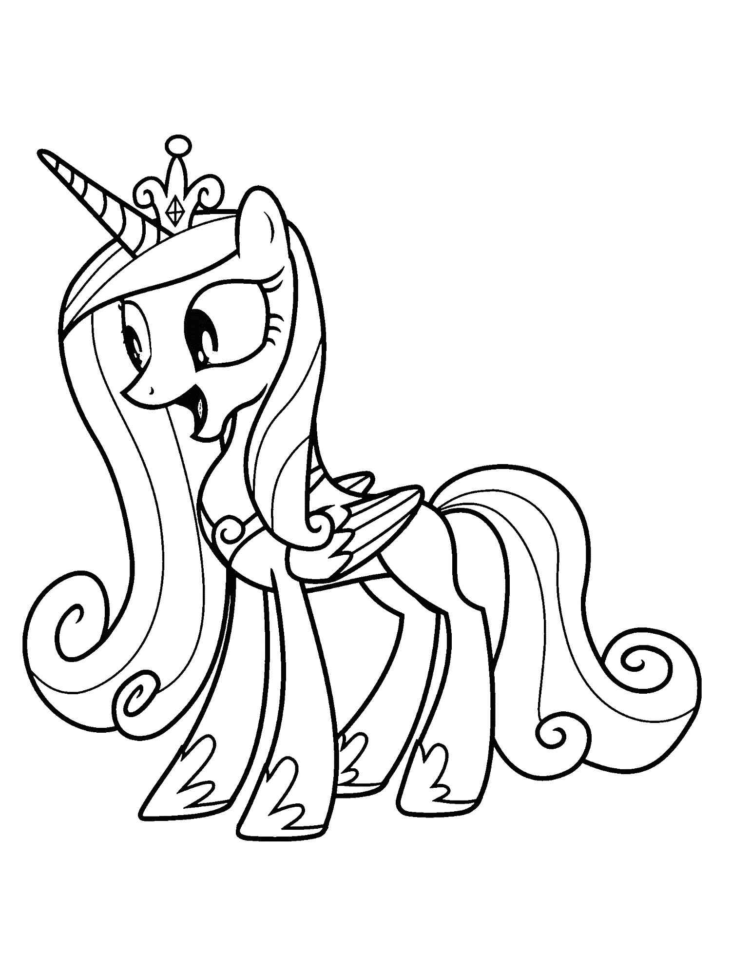 Princess cadence coloring pages