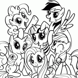 My little pony coloring page printable for free download