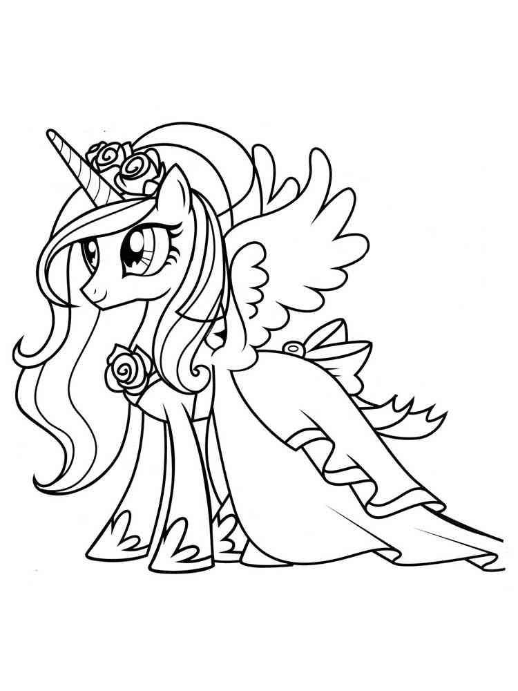 Princess cadence coloring pages