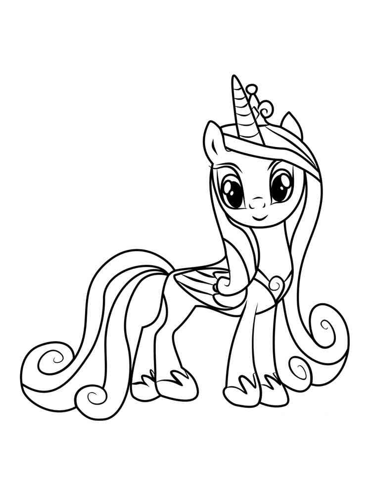 Princess cadence coloring pages