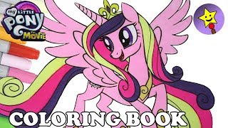 Princess cadance coloring book mlp my little pony the movie coloring page