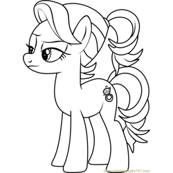 Princess cadance coloring page for kids